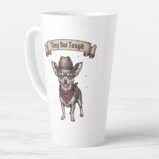 Taza De Café Latte Pequeño Pero Fuerte Vaquero Chihuahua - Arte de Pe
