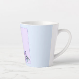 Taza De Café Latte Pequeño Rosa de Aqua