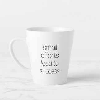 Taza De Café Latte Pequeños esfuerzos Latte Mug