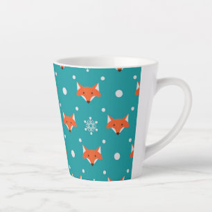 Taza De Café Latte Pequeños zorritos maleados