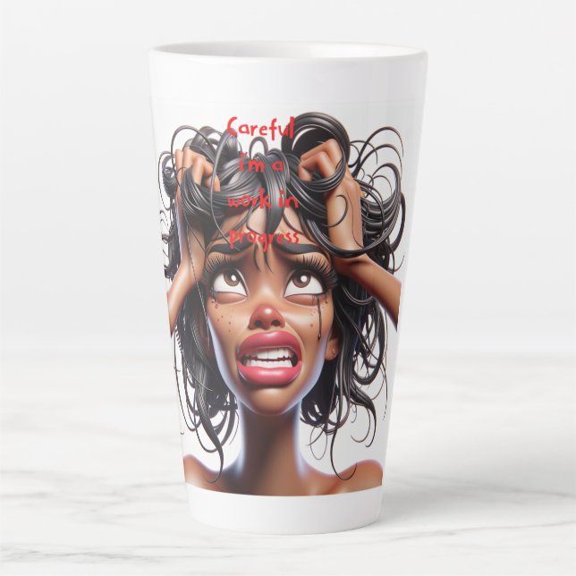 Taza De Café Latte ¡Perdiendo la calma! (Anverso)