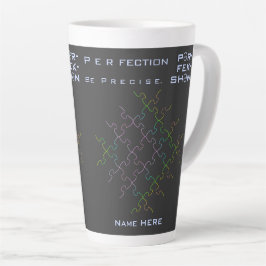 Taza De Café Latte Perfección del autismo inspirador rompecabezas
