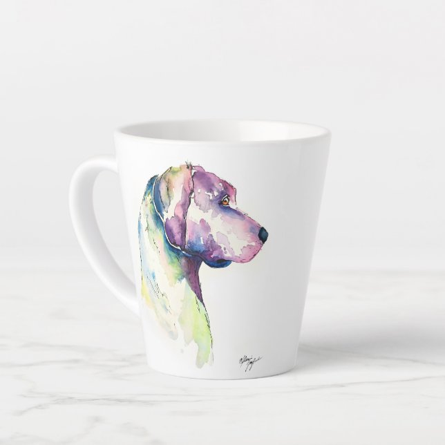 Taza De Café Latte Perfil de página (Ángulo izquierdo)