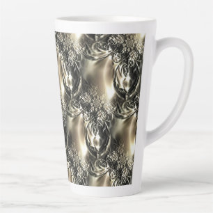 Taza De Café Latte Perlas doradas