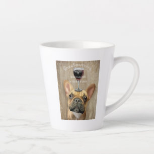 Taza De Café Latte Perro Au Vin, Bulldog francés