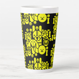 Taza De Café Latte Perro con motivos