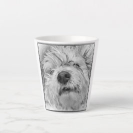Taza De Café Latte Perro Coton de Tulear