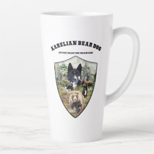 Taza De Café Latte Perro de oso de Karelian