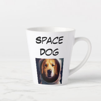Taza De Café Latte Perro espacial Latte Mug