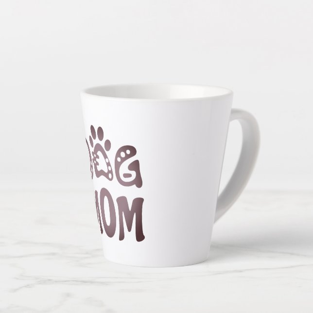Taza De Café Latte Perro Mamá (Ángulo derecho)