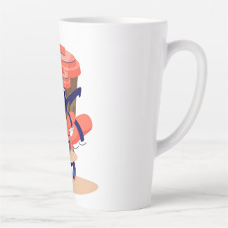 Taza De Café Latte Personaje de café Guay y divertida
