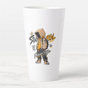 Taza De Café Latte Personaje de moda urbana streetwear – Graffiti gen