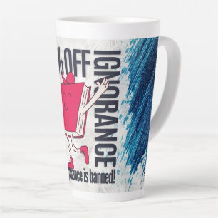 Taza De Café Latte Personaje del Libro Rojo Caprichoso La Ignorancia