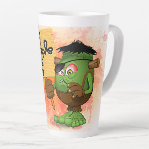 Taza De Café Latte Personaje Frankenstein de 'Gente Normal Me Da Mied