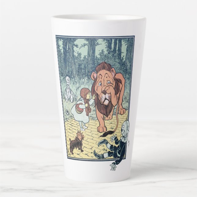 Taza De Café Latte Personajes antiguos de El mago de Oz, Camino de la (Anverso)