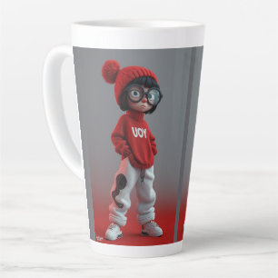 Taza De Café Latte Personajes de dibujos animados 