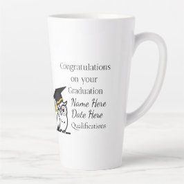 Taza De Café Latte Personalised Graduation Gift for Her – Custom Name