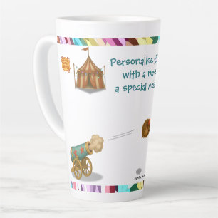 Taza De Café Latte Personaliza: Hannibal la Bala de Cañón