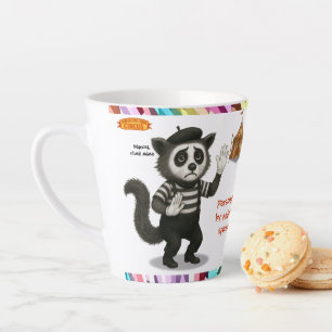 Taza De Café Latte Personaliza: Marcel, civeta mimo