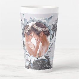 TAZA DE CAFÉ LATTE PERSONALIZA TEXTO E IMAGEN