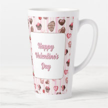 Personalizable del corazón de Choco Latte Mug