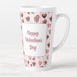 Taza De Café Latte Personalizable del corazón de Choco Latte Mug
