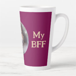 Taza De Café Latte PERSONALIZACIÓN de foto Mascota de BFF