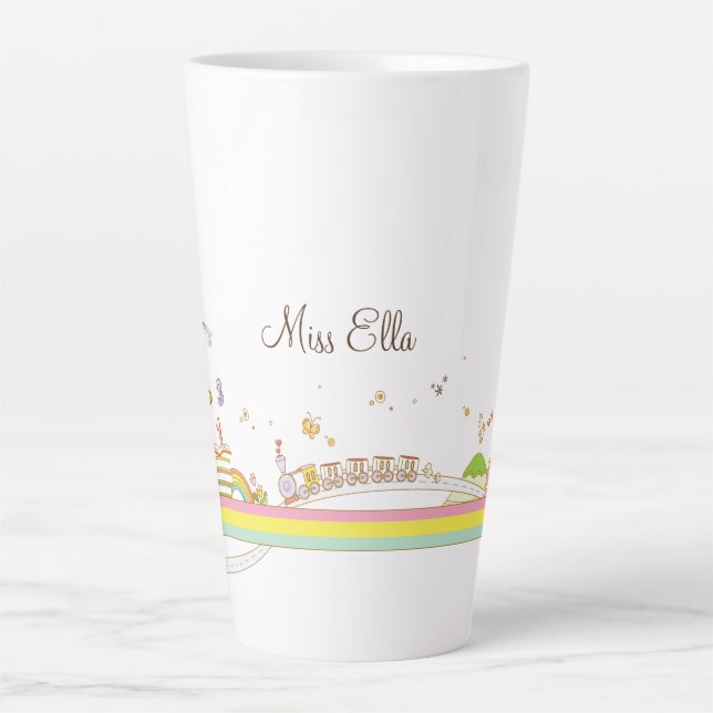 Taza De Café Latte Personalizada la escena de un maestro caprichoso (Anverso)