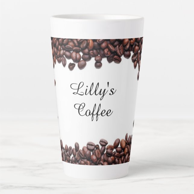 Taza De Café Latte Personalizado (Anverso)