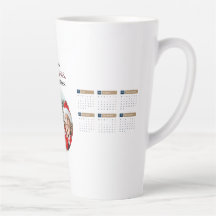 Personalizado 2025 Calendario de café Mug
