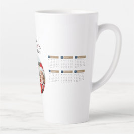 Taza De Café Latte Personalizado 2025 Calendario de café Mug