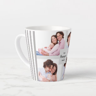 Taza De Café Latte Personalizado 4 Fotografías de colección Rectang