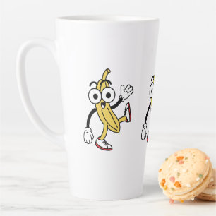 Taza De Café Latte Personalizado bananero