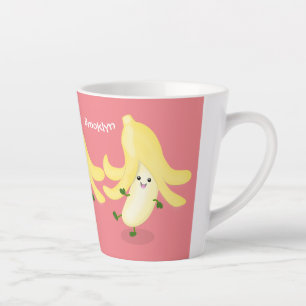 Taza De Café Latte Personalizado bananero Cute kawaii