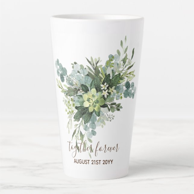 Taza De Café Latte Personalizado Bridesmaid Bridal Party Gifts Greene (Anverso)