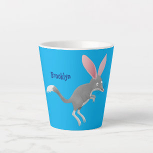 Taza De Café Latte Personalizado de bilby australiano feliz