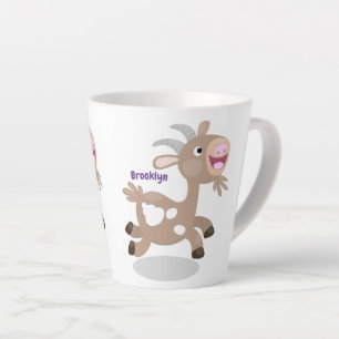 Taza De Café Latte Personalizado de cabra alegre