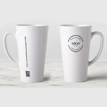 Taza De Café Latte Personalizado de código QR del logotipo comercial<br><div class="desc">Promocione su marca con este logotipo comercial sencillo de regalo Personalizado de código QR Latte Mug. Perfecto para regalos corporativos, regalos, regalos de vacaciones o artículos promocionales, esta última mug incluye el logo de su negocio personalizado y un escaneado código QR, lo que facilita a los clientes la conexión con...</div>