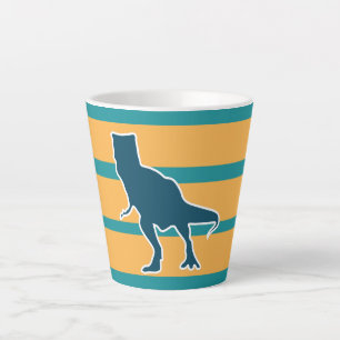 Taza De Café Latte Personalizado de dinosaurios T-rex para niños que