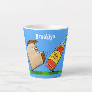 Taza De Café Latte Personalizado de hormigas divertidas