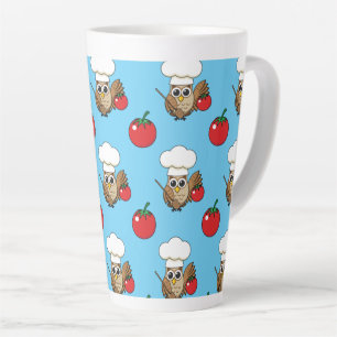 Taza De Café Latte Personalizado de Lechuza Cocina