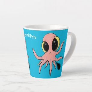 Taza De Café Latte Personalizado de pulpo para bebés, dulce y descara