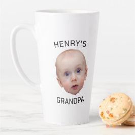 Taza De Café Latte Personalizado divertida cara del bebé