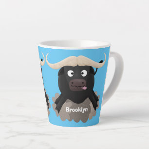 Taza De Café Latte Personalizado divertida de búfalo de agua corrient