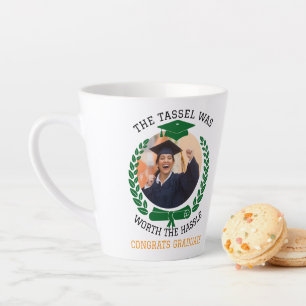 Taza De Café Latte Personalizado El Tassel valía la pena la foto