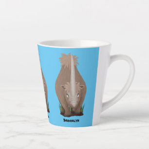 Taza De Café Latte Personalizado elasmotherium rinoceronte