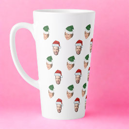 Taza De Café Latte Personalizado Face 2 Fotos Regalo de Navidades de 