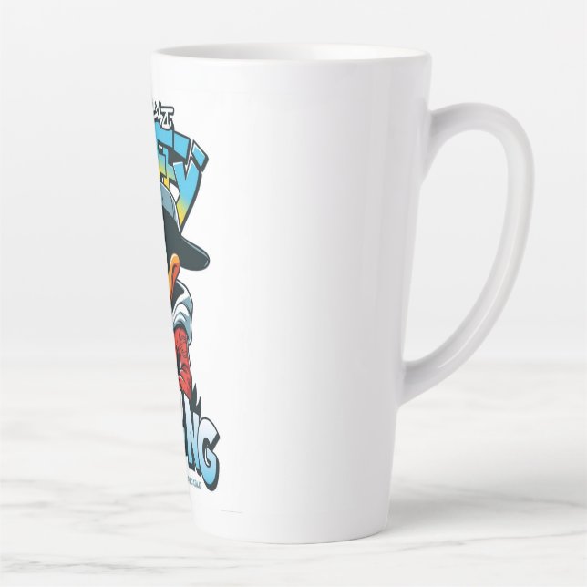 Taza De Café Latte Personalizado gracioso (Derecha)