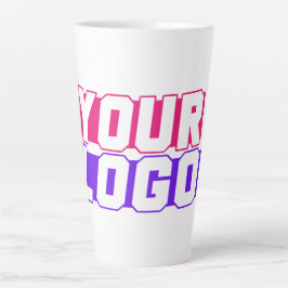 Taza De Café Latte Personalizado Latte Coffee Cup - Añadir su logotip