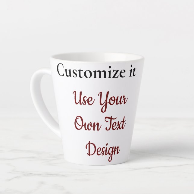 Taza De Café Latte Personalizado Made Mug (Ángulo izquierdo)
